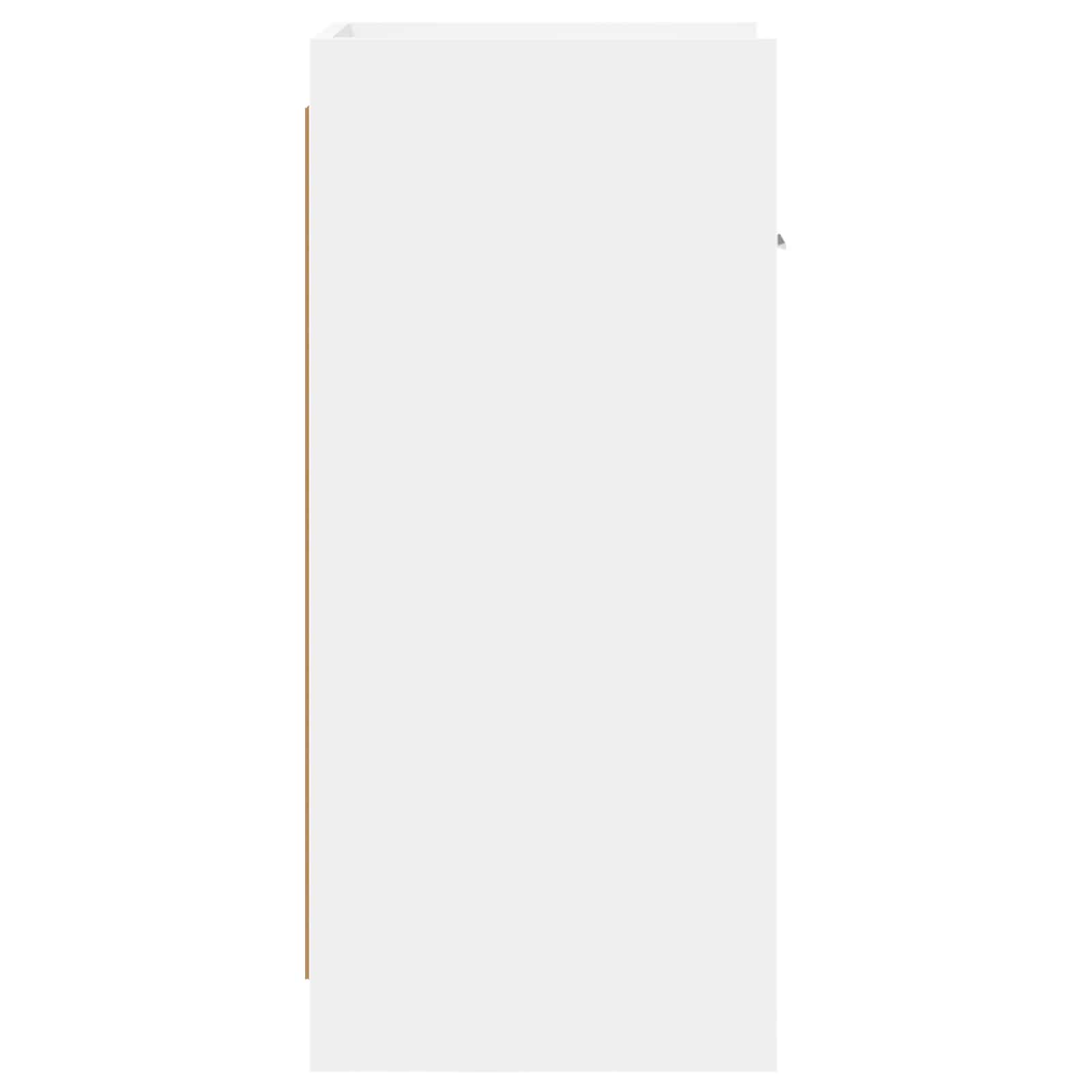 Dressoir Wit 40 x 36 x 80 cm Bewerkt hout