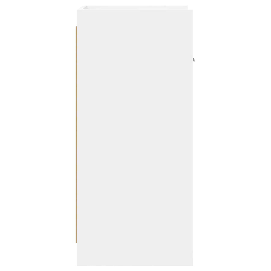 Dressoir Wit 40 x 36 x 80 cm Bewerkt hout