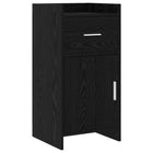 Dressoir 40x36x80 cm zwart eiken bewerkt hout