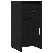 Dressoir 40x36x80 cm zwart eiken bewerkt hout