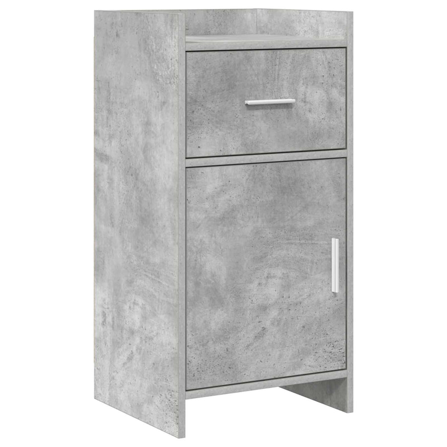 Dressoir Betongrijs 40 x 36 x 80 cm Bewerkt hout