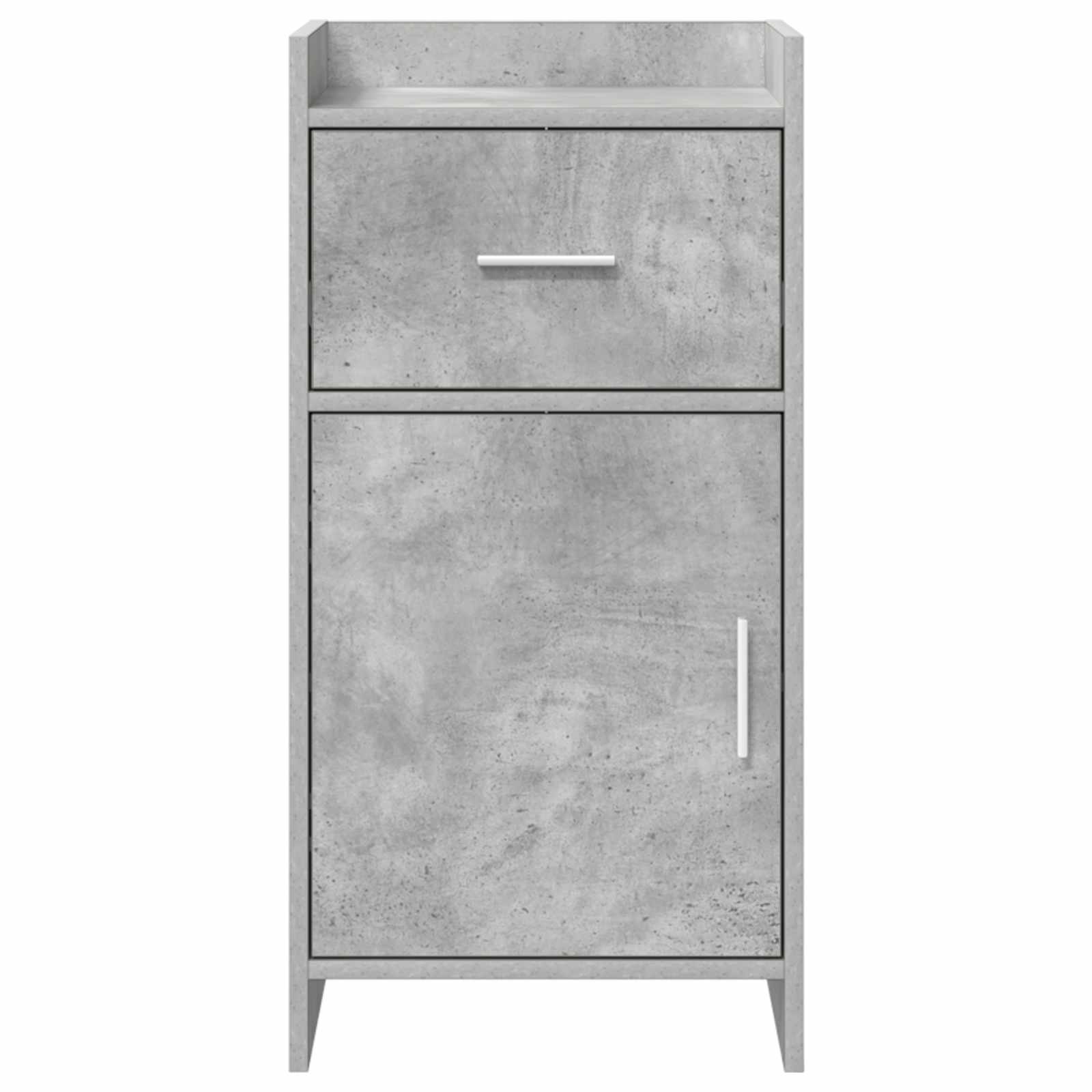 Dressoir Betongrijs 40 x 36 x 80 cm Bewerkt hout