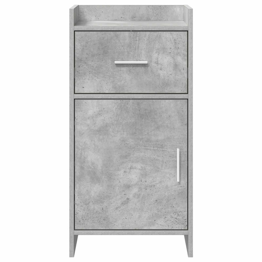 Dressoir Betongrijs 40 x 36 x 80 cm Bewerkt hout