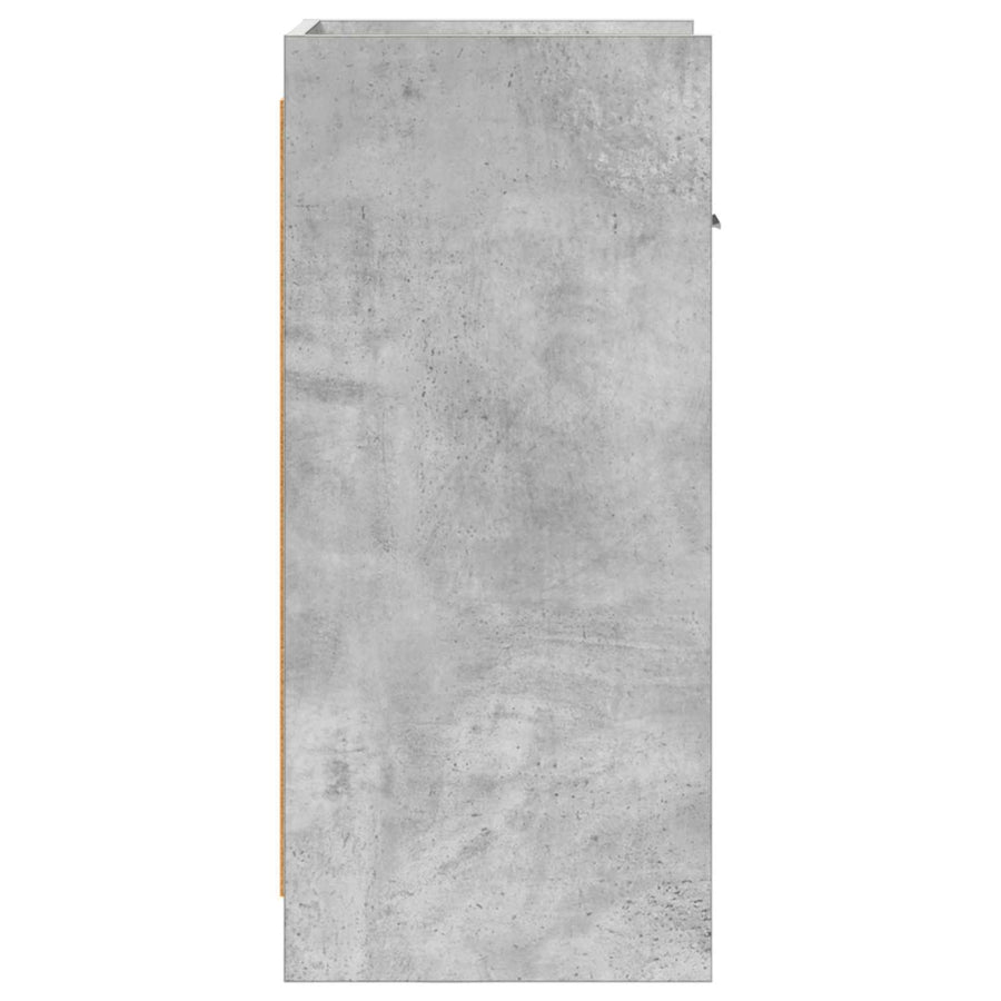 Dressoir Betongrijs 40 x 36 x 80 cm Bewerkt hout