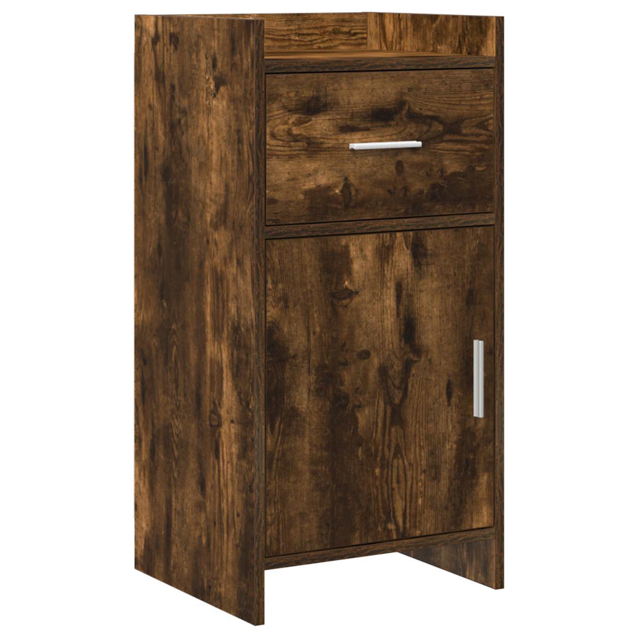 Dressoir Gerookt eiken 40 x 36 x 80 cm Bewerkt hout