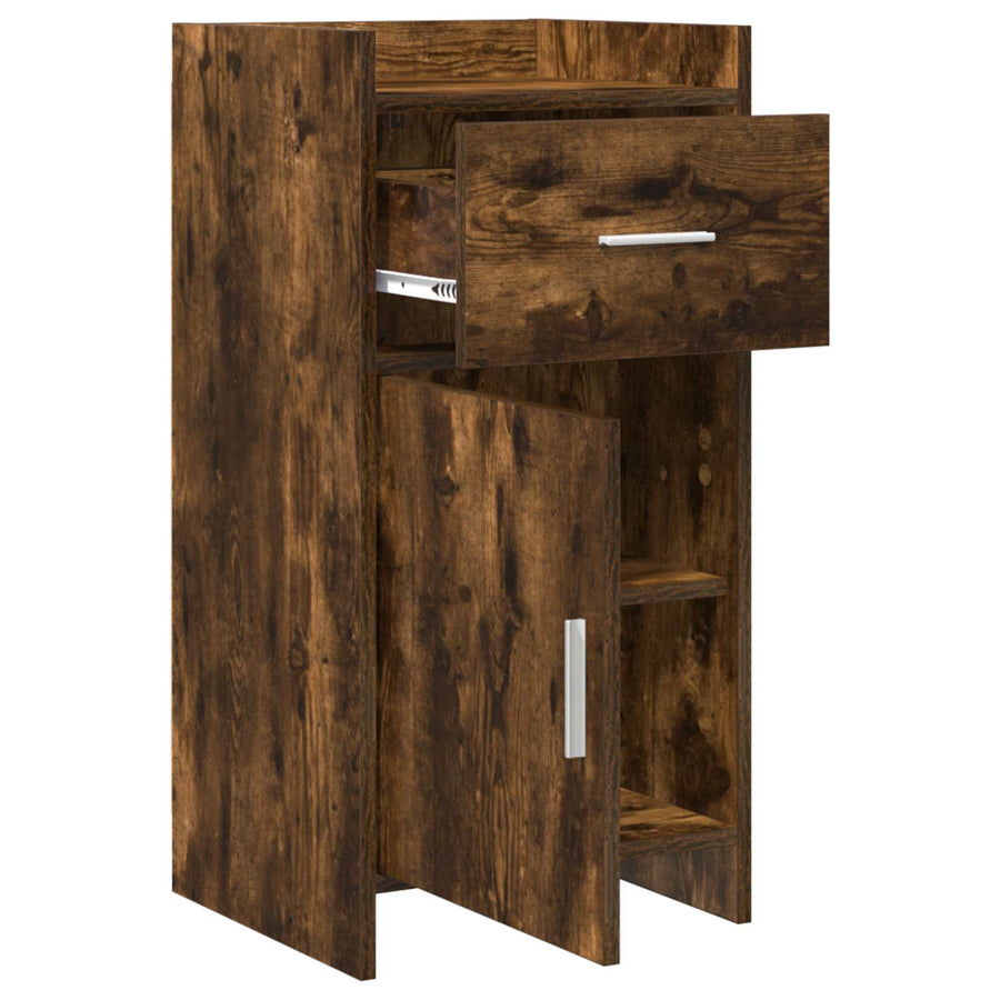 Dressoir Gerookt eiken 40 x 36 x 80 cm Bewerkt hout