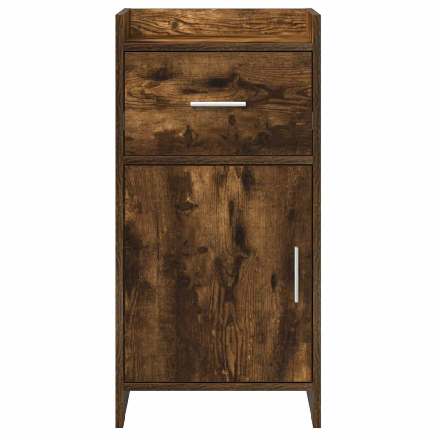Dressoir Gerookt eiken 40 x 36 x 80 cm Bewerkt hout