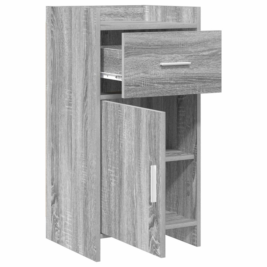 Dressoir Grijs Sonoma 40 x 36 x 80 cm Bewerkt hout