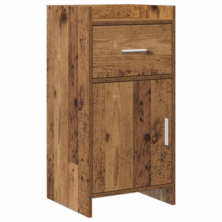 Dressoir Oud hout 40 x 36 x 80 cm Bewerkt hout