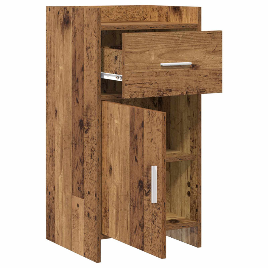 Dressoir Oud hout 40 x 36 x 80 cm Bewerkt hout