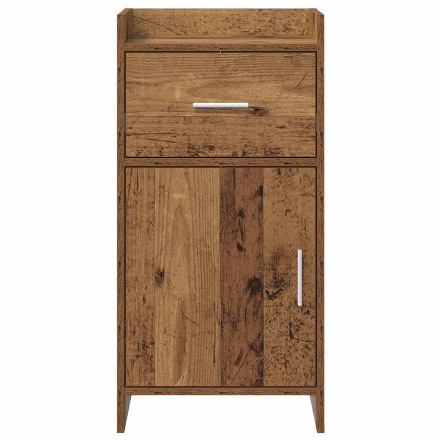 Dressoir Oud hout 40 x 36 x 80 cm Bewerkt hout