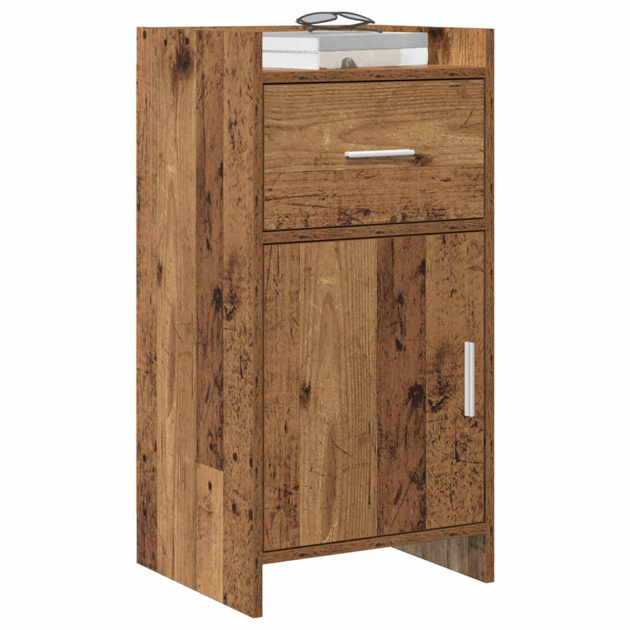 Dressoir Oud hout 40 x 36 x 80 cm Bewerkt hout