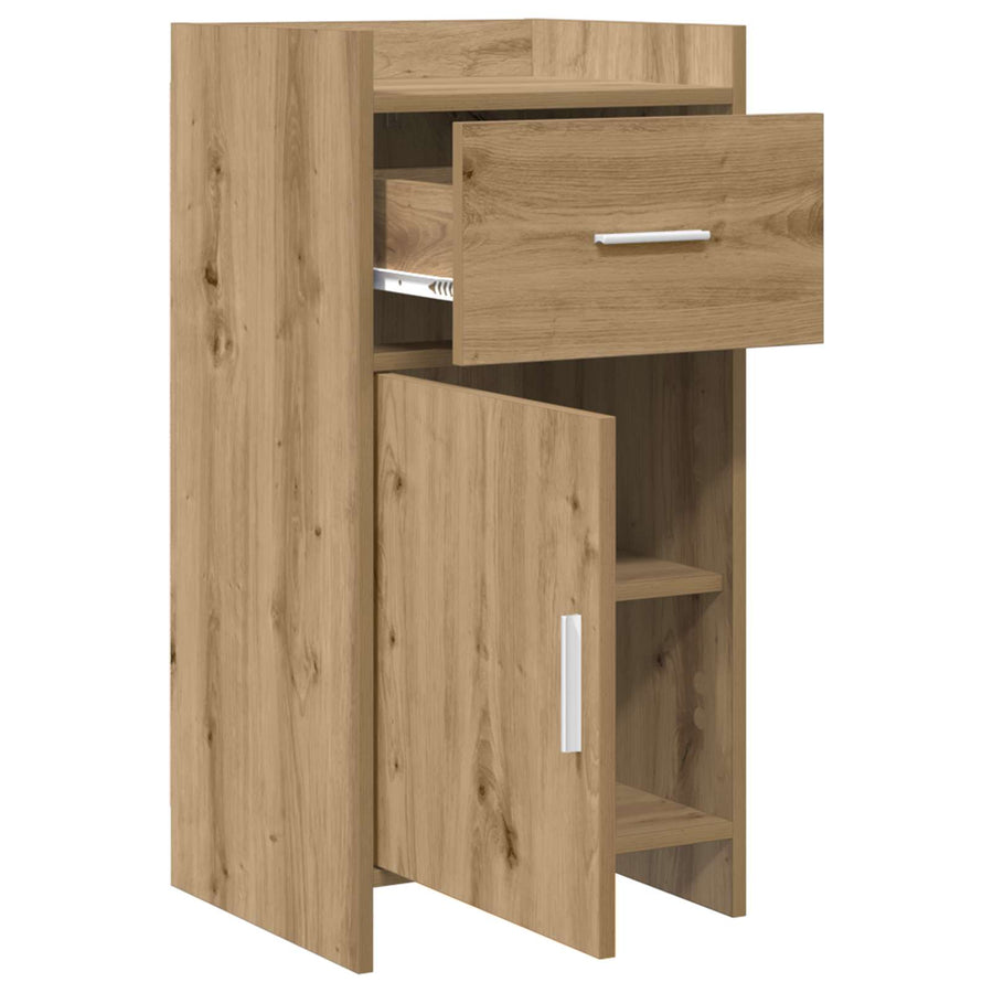 Dressoir Artisanaal eiken 40 x 36 x 80 cm Bewerkt hout