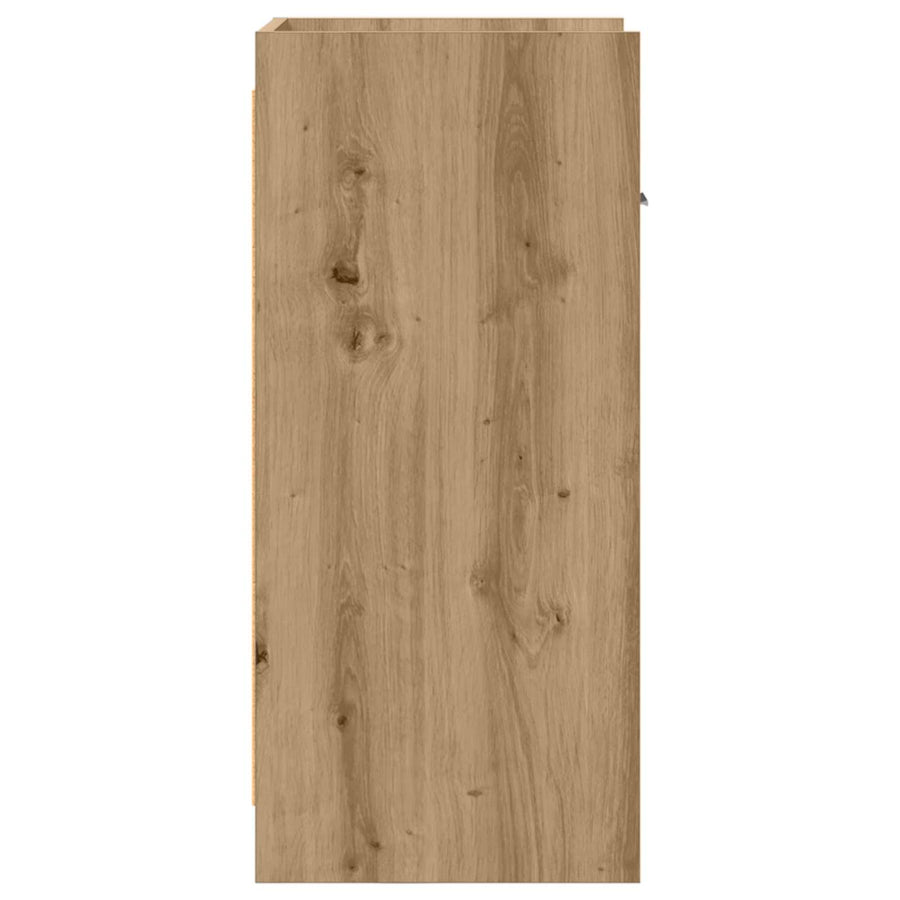 Dressoir Artisanaal eiken 40 x 36 x 80 cm Bewerkt hout