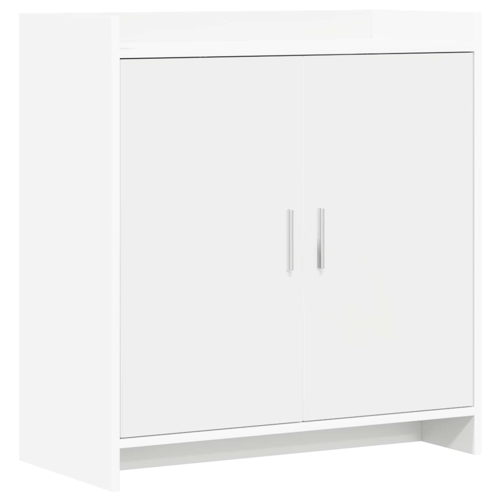 Dressoir Wit 72 x 36 x 80 cm Bewerkt hout