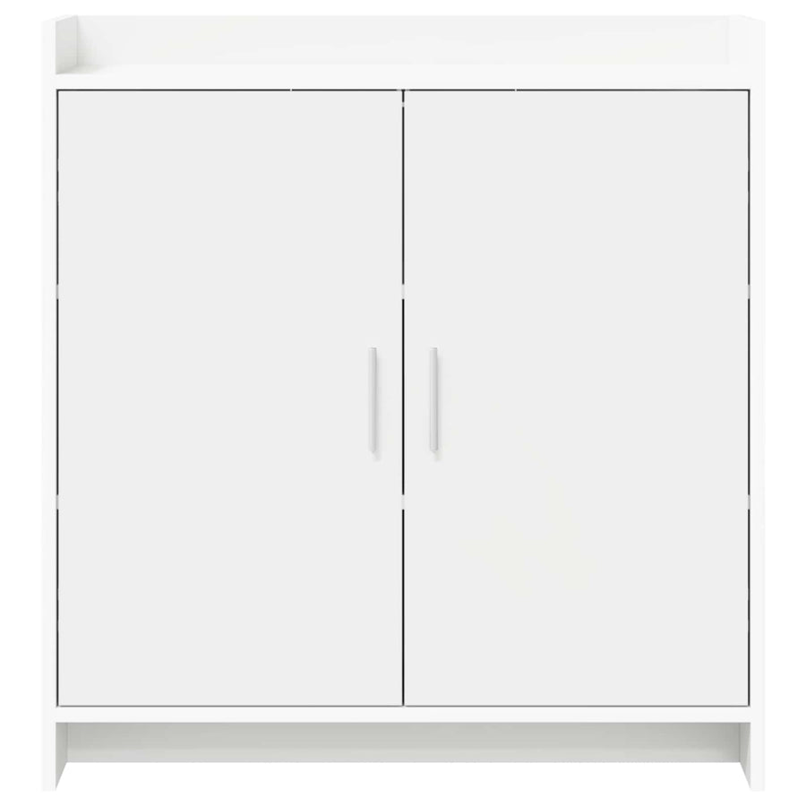 Dressoir Wit 72 x 36 x 80 cm Bewerkt hout