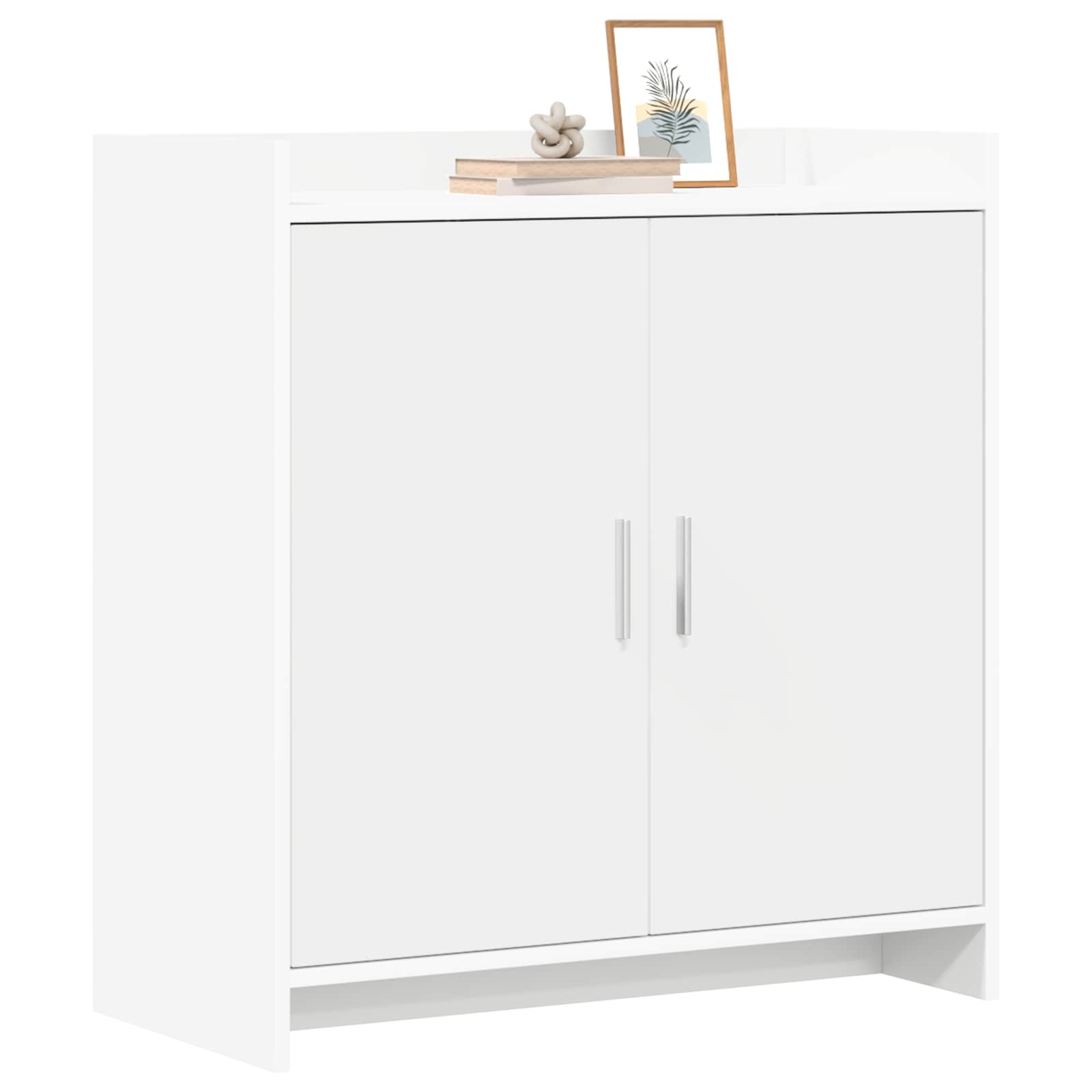 Dressoir Wit 72 x 36 x 80 cm Bewerkt hout