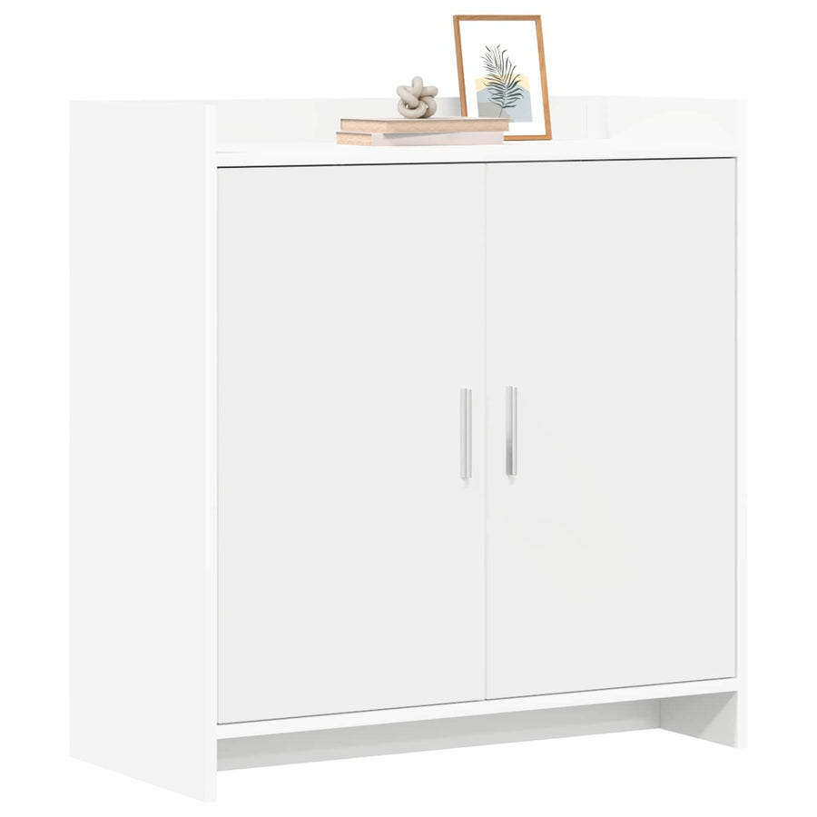 Dressoir Wit 72 x 36 x 80 cm Bewerkt hout