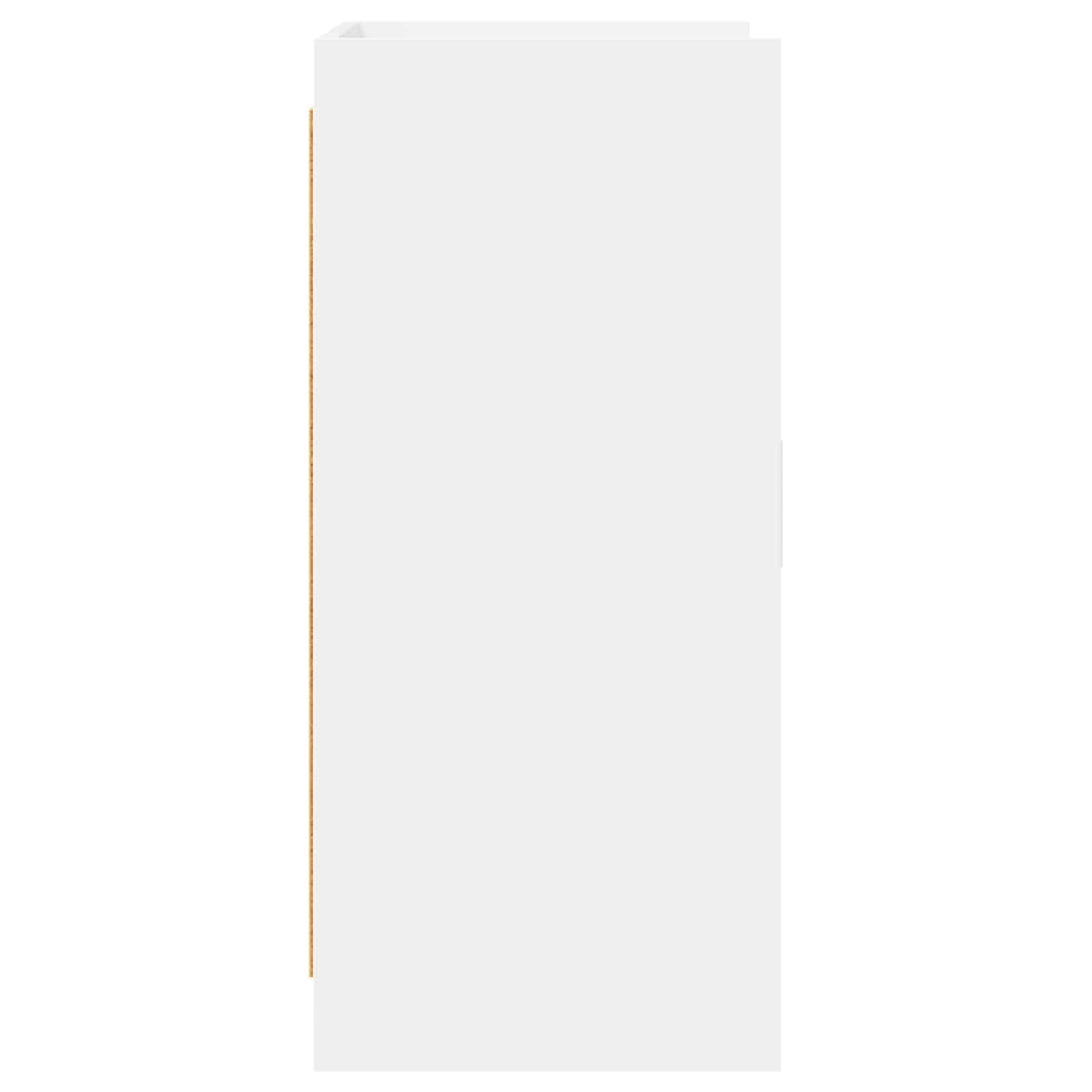 Dressoir Wit 72 x 36 x 80 cm Bewerkt hout