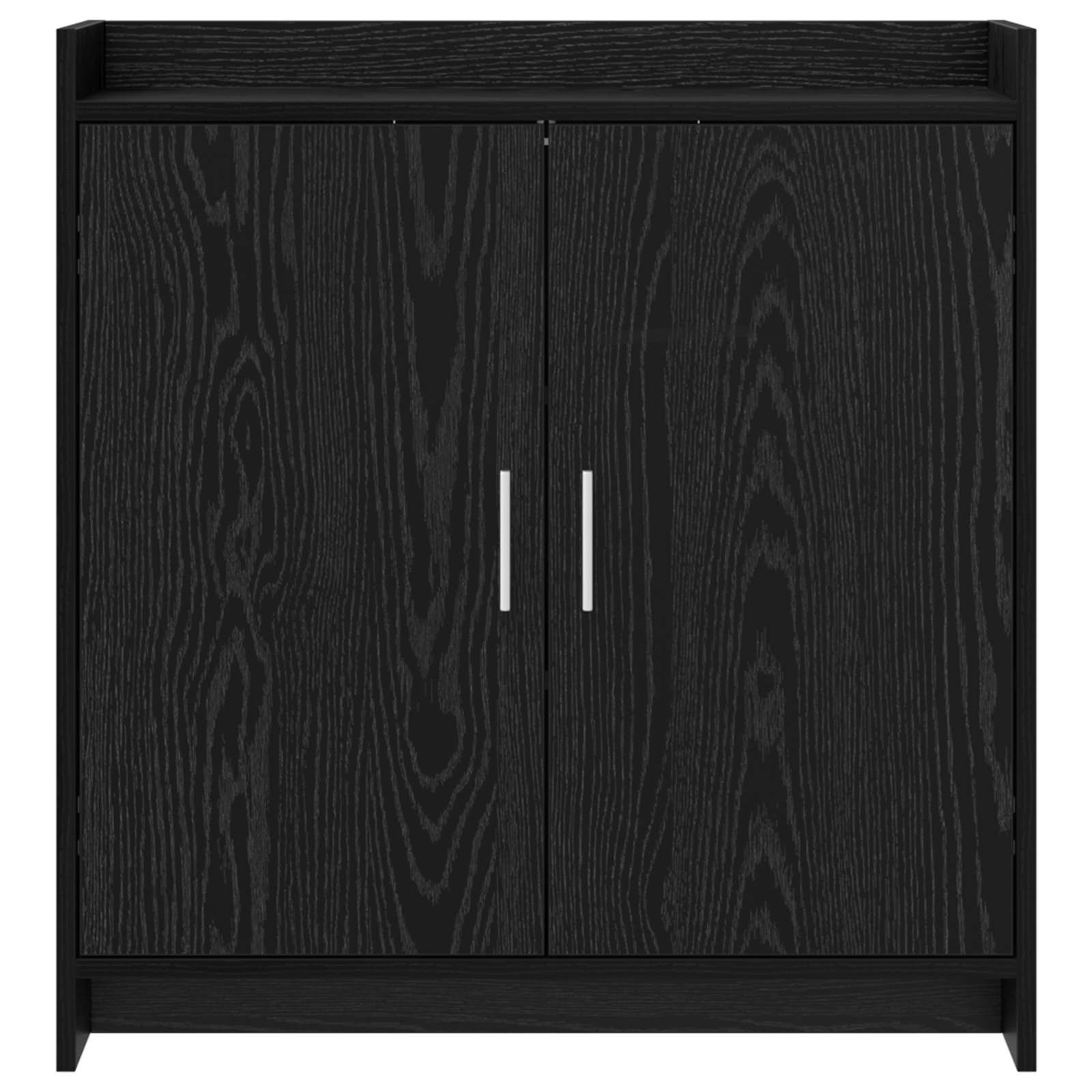 Dressoir Zwart eiken 72 x 36 x 80 cm Bewerkt hout