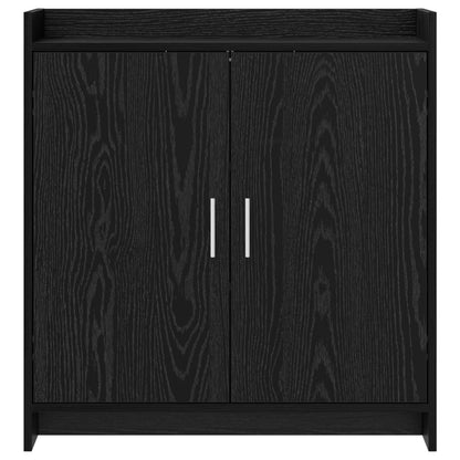 Dressoir Zwart eiken 72 x 36 x 80 cm Bewerkt hout