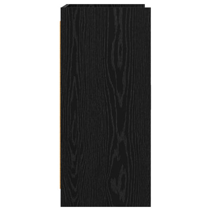 Dressoir Zwart eiken 72 x 36 x 80 cm Bewerkt hout