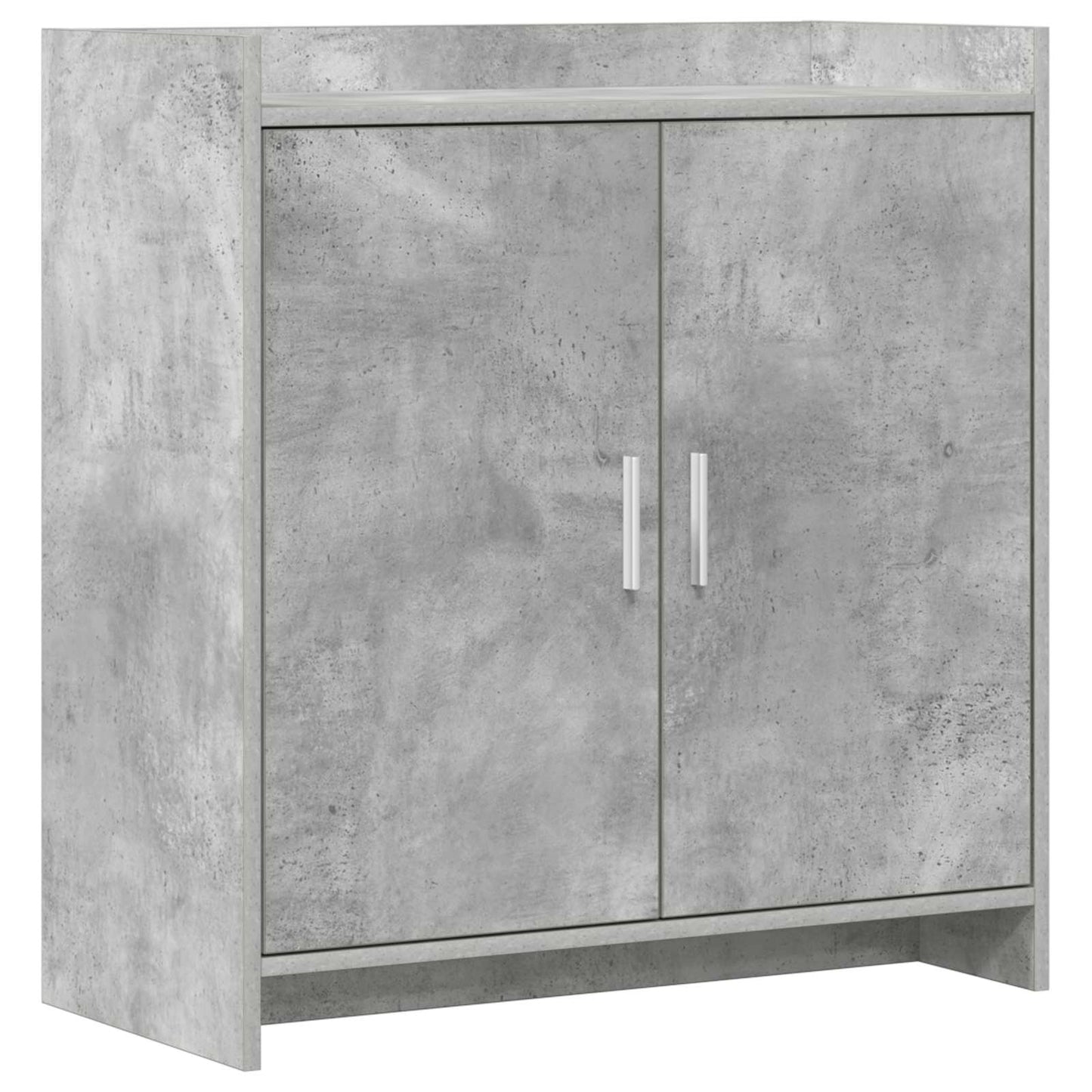 Dressoir Betongrijs 72 x 36 x 80 cm Bewerkt hout