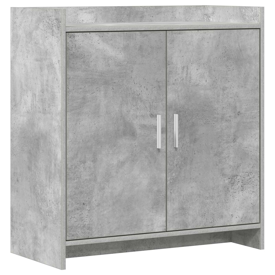 Dressoir Betongrijs 72 x 36 x 80 cm Bewerkt hout