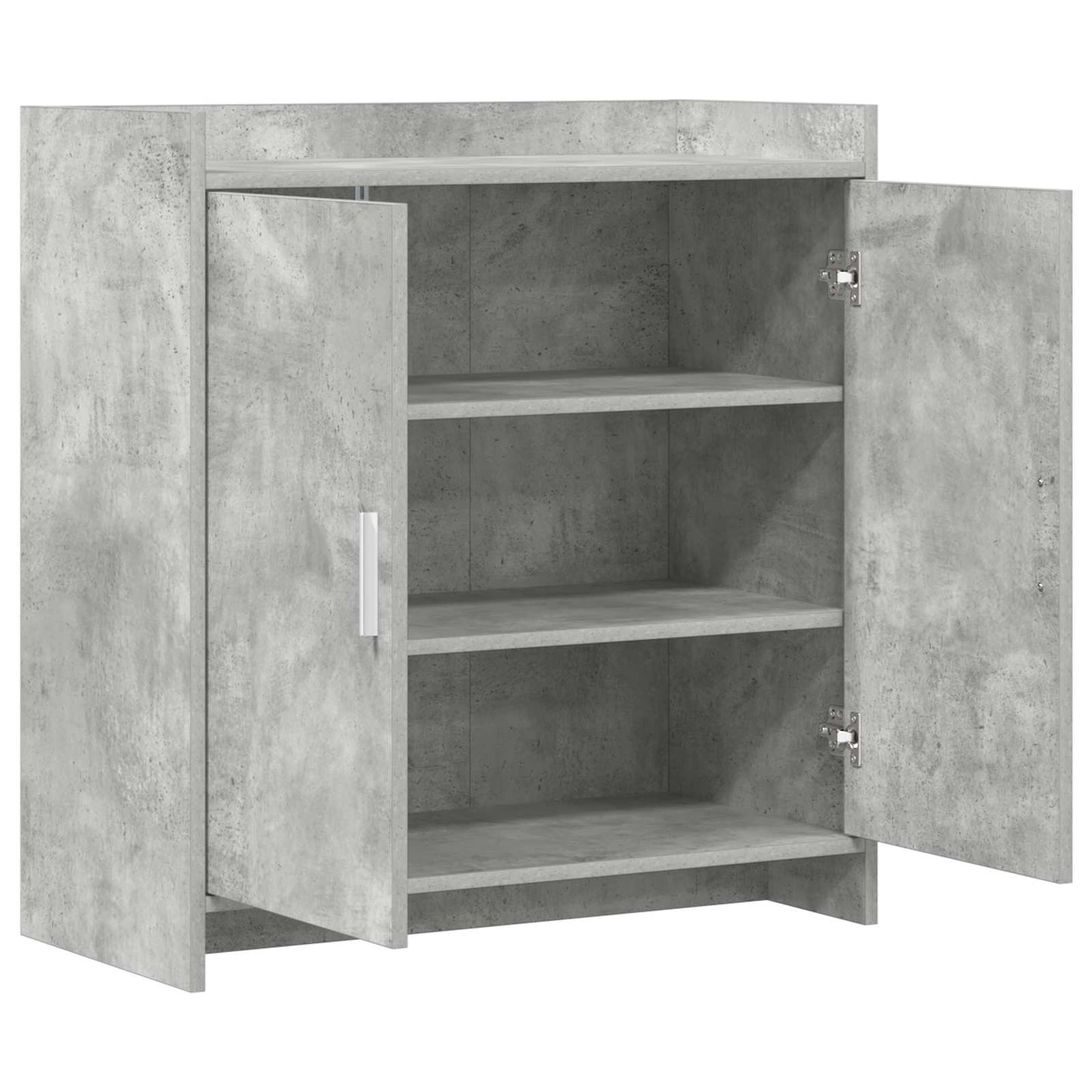 Dressoir Betongrijs 72 x 36 x 80 cm Bewerkt hout