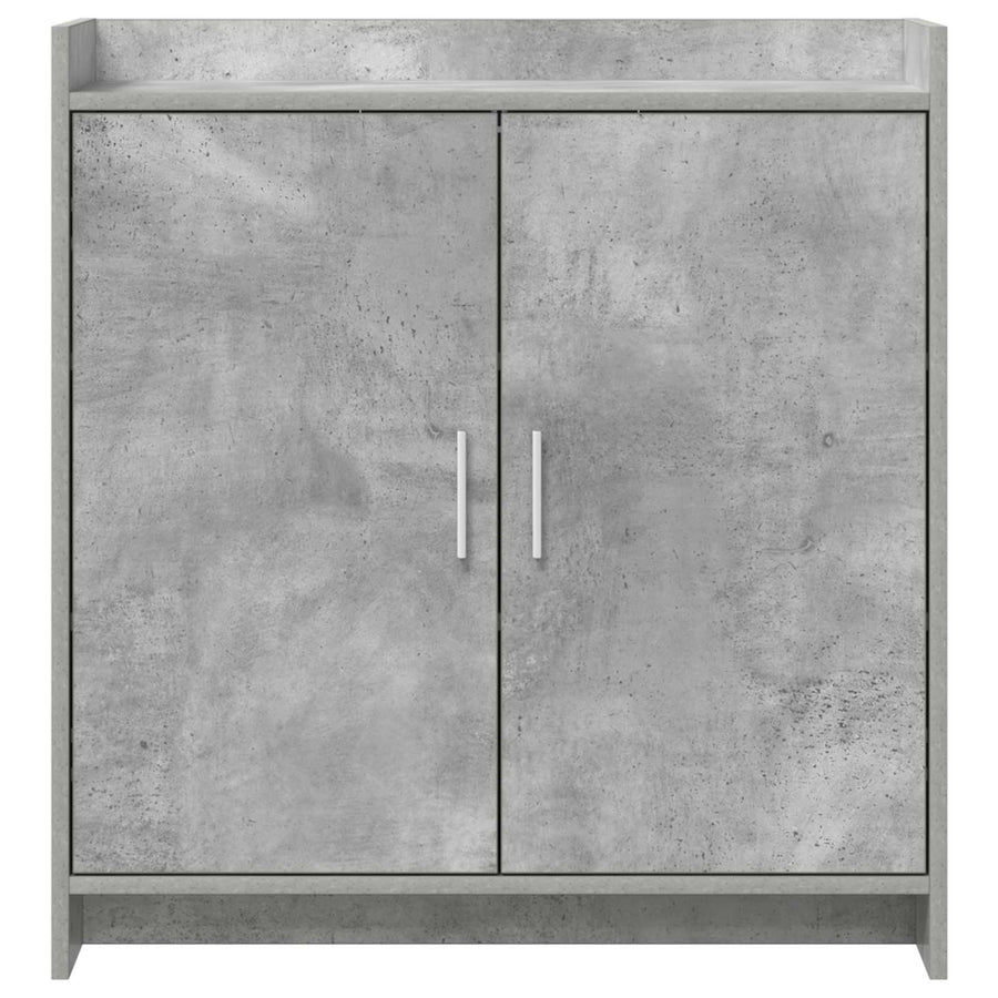 Dressoir Betongrijs 72 x 36 x 80 cm Bewerkt hout