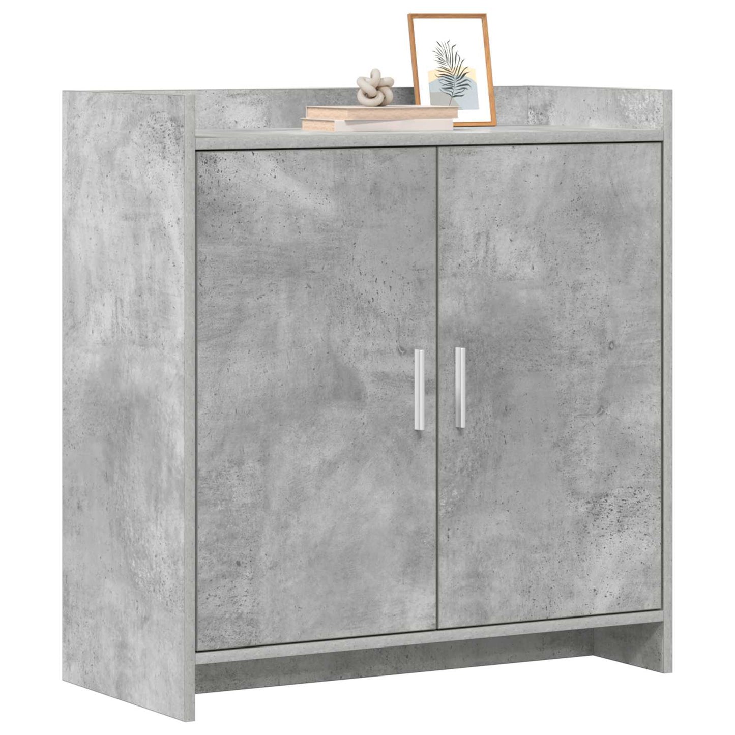 Dressoir Betongrijs 72 x 36 x 80 cm Bewerkt hout