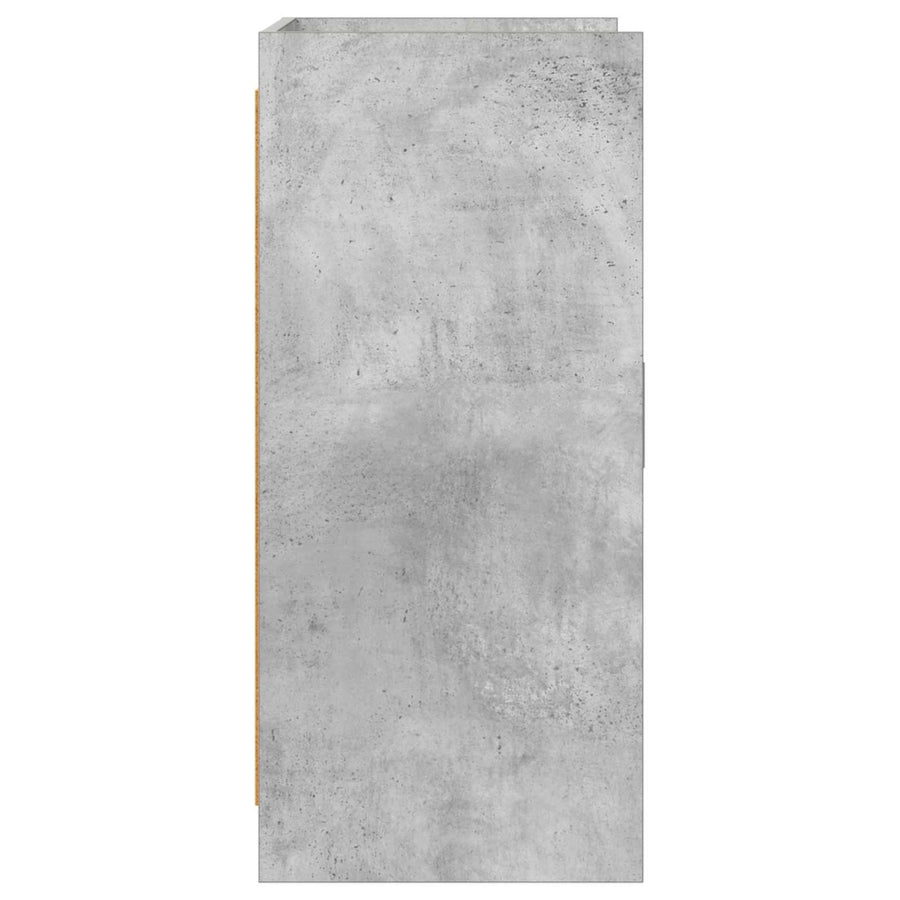 Dressoir Betongrijs 72 x 36 x 80 cm Bewerkt hout