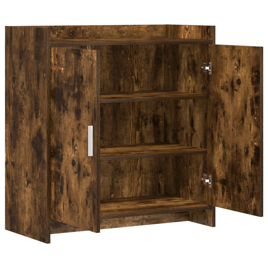 Dressoir Gerookt eiken 72 x 36 x 80 cm Bewerkt hout