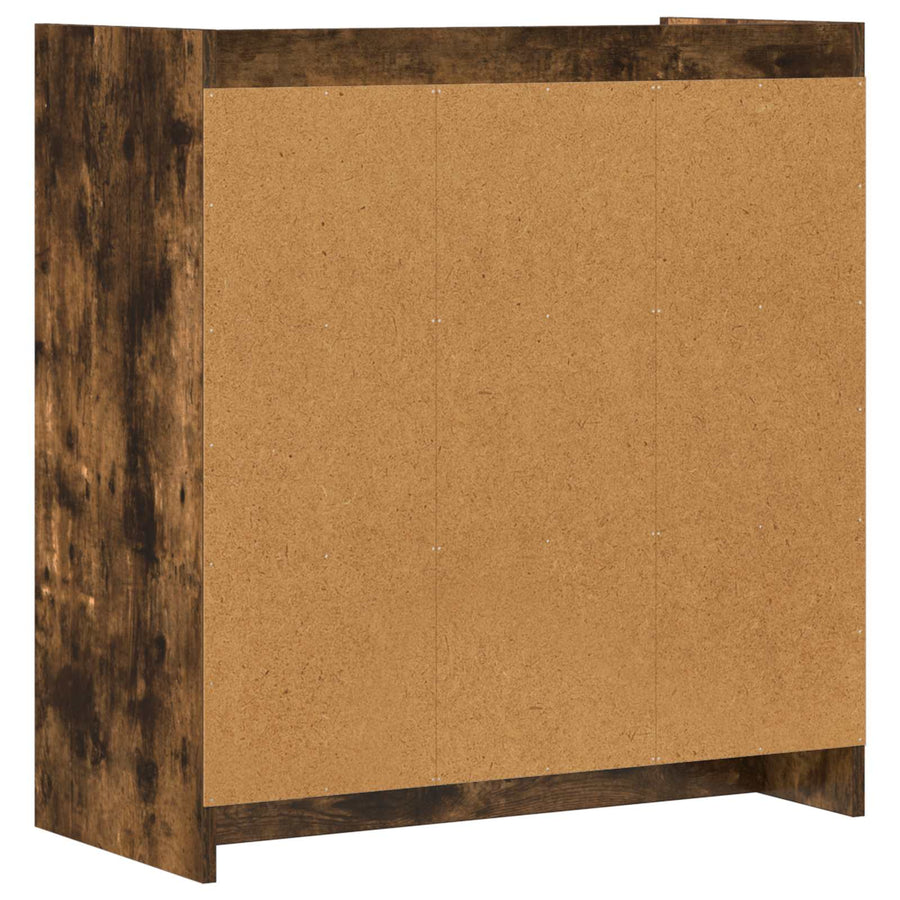 Dressoir Gerookt eiken 72 x 36 x 80 cm Bewerkt hout