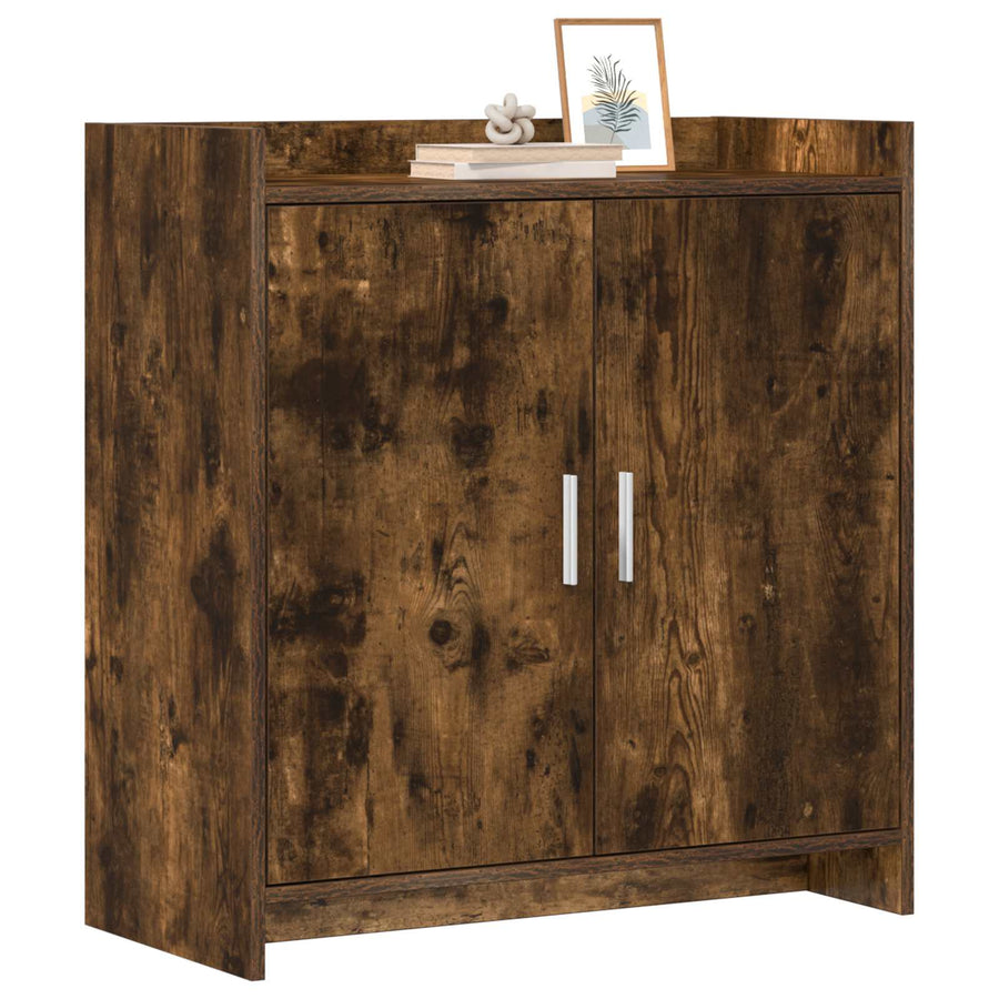 Dressoir Gerookt eiken 72 x 36 x 80 cm Bewerkt hout