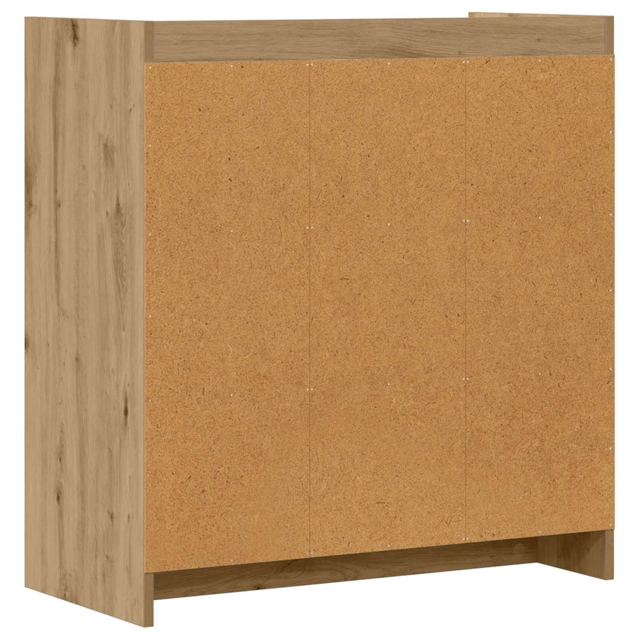 Dressoir Artisanaal eiken 72 x 36 x 80 cm Bewerkt hout