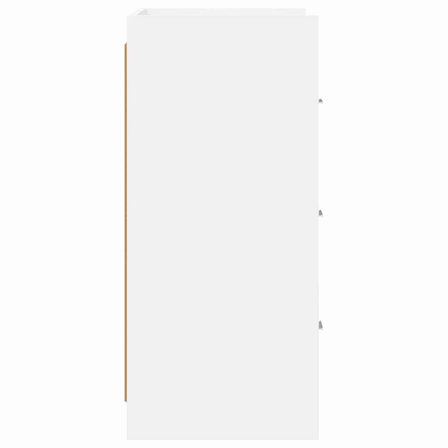 Dressoir Wit 75 x 33 x 80 cm Bewerkt hout