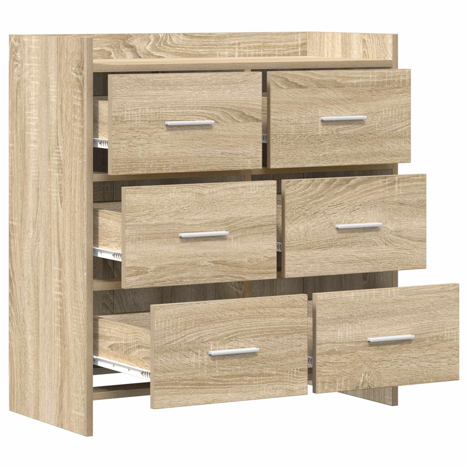 Dressoir Sonoma Eiken 75 x 33 x 80 cm Bewerkt hout