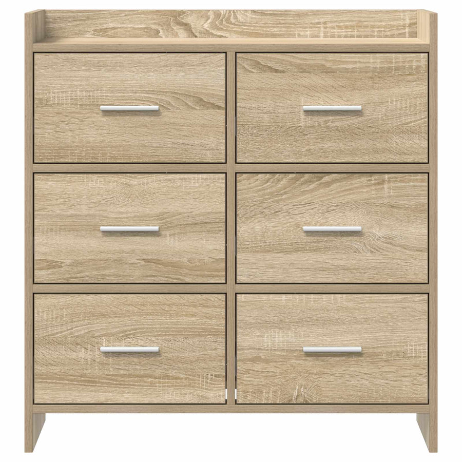 Dressoir Sonoma Eiken 75 x 33 x 80 cm Bewerkt hout