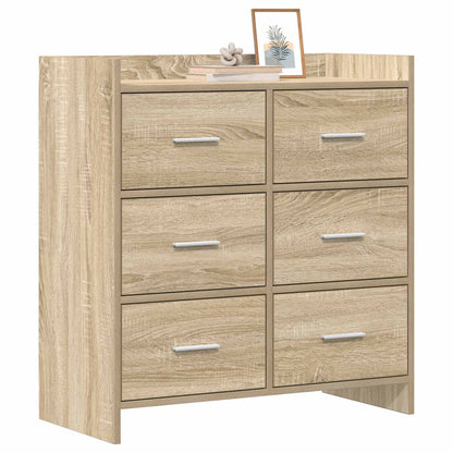 Dressoir Sonoma Eiken 75 x 33 x 80 cm Bewerkt hout
