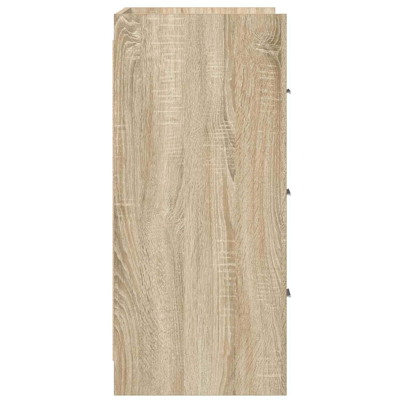 Dressoir Sonoma Eiken 75 x 33 x 80 cm Bewerkt hout