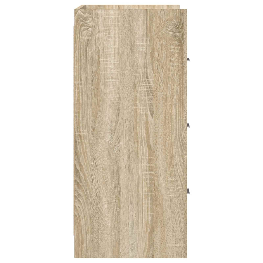 Dressoir Sonoma Eiken 75 x 33 x 80 cm Bewerkt hout