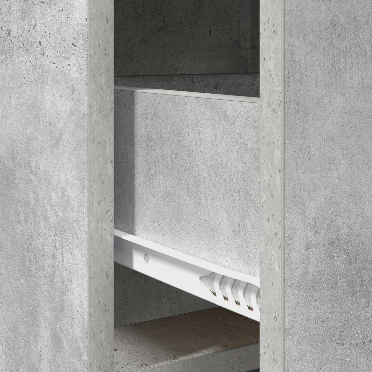 Dressoir Betongrijs 75 x 33 x 80 cm Bewerkt hout