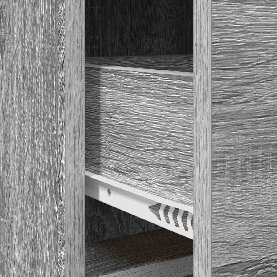 Dressoir Grijs Sonoma 75 x 33 x 80 cm Bewerkt hout