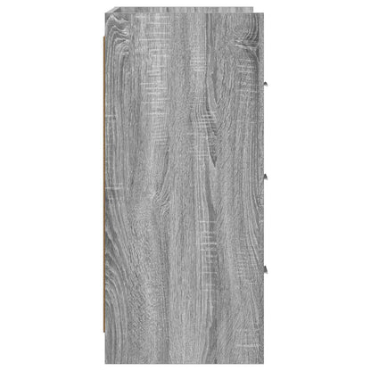 Dressoir Grijs Sonoma 75 x 33 x 80 cm Bewerkt hout