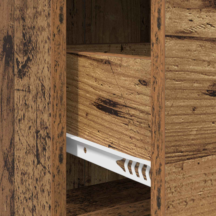 Dressoir Oud hout 75 x 33 x 80 cm Bewerkt hout