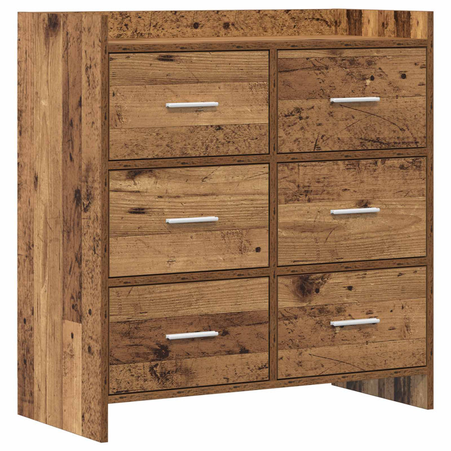 Dressoir Oud hout 75 x 33 x 80 cm Bewerkt hout