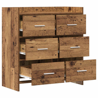 Dressoir Oud hout 75 x 33 x 80 cm Bewerkt hout