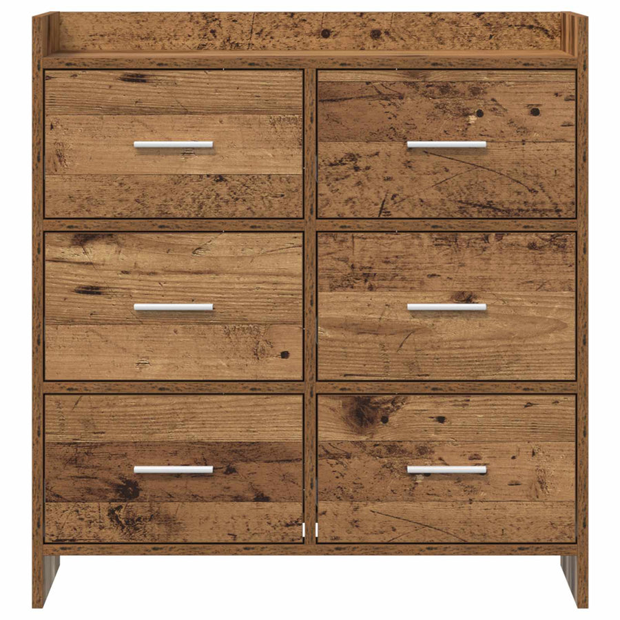Dressoir Oud hout 75 x 33 x 80 cm Bewerkt hout