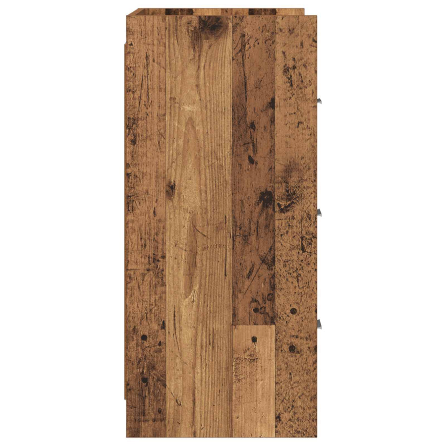 Dressoir Oud hout 75 x 33 x 80 cm Bewerkt hout